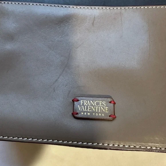 Vintage Frances Valentine Black and Brown Crossbody Bag - Picture 3 of 8